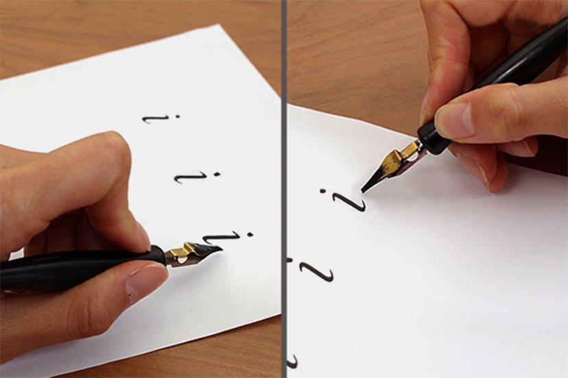 سرقلم‌های ایتالیک (برش مورب خورده) مخصوص افراد چپ دست